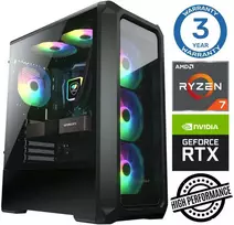 Stacionarus kompiuteris INTOP Ryzen 7 5700X 32GB 1TB SSD M.2 NVME+2TB RTX3050 6GB no-OS (RW39800NS)