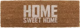 „Present Time HOME SWEET“ kokoso pluošto kilimėlis durims, 75 x 26 x 2 cm