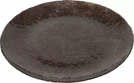 Boltze Bolze Dekoratyvinė lėkštė stiklinis RUDAS, Ø 32 cm