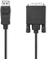 Nedis AV adapteris Nedis CCGL37200BK20 kabelio adapteris 2m DisplayPort DVI-D juodas