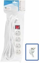 LOGON LOGON PROFESSIONAL LPS070 skirstytuvas 5 m 4 x lizdas jungiama į tinklą Inner Baltas