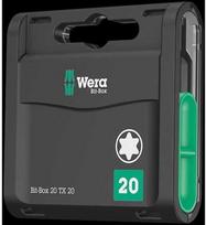 Wera Antgalių dėžutė 20H 20 vnt. TORX varžtams su šešiakampe galvute 20x25 mm Wera