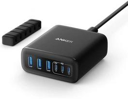 Anker ANKER 6-in-1 Įkrovimo stotelė 112W 3x USB-A 3x USB-C juodas
