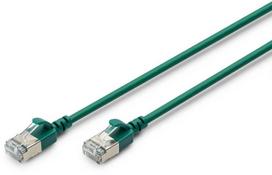 Digitus CAT 6A klasa Ea, F/FTP, skrętka patch, Cu, LSZH, AWG 32/7, ilgis: 3 m, žalia