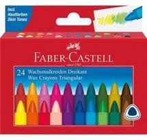 Spalvoti pusiau riebūs pieštukai faber-castell 120024 (naudoti c)
