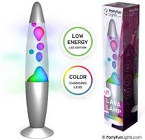 Partyfunlights Lavos lempa - daugiaspalvė, aukštis: 34 cm