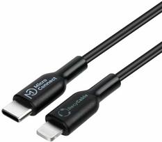 USB laidas MicroConnect USB-C - Lightning 1 m Juodas (ECO-USB3.1CL1*)