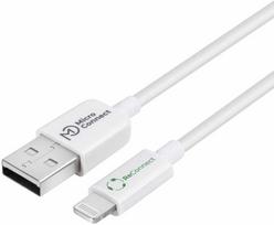 USB laidas MicroConnect USB-A - Lightning 1 m Baltas (ECO-LIGHTNING1)