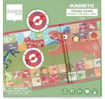 Scratch Magnetinis žaidimas „Žąsis“ su besisukančiais dinozaurais