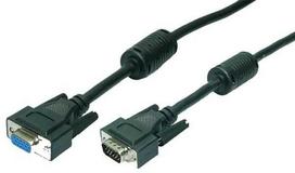 Kabelis LogiLink D-Sub (VGA) - D-Sub (VGA) 3m juoda (VGA Cable ST/BUblack 2x)
