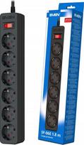 SVEN SF-06E viršįtampių apsaugos juosta 1,8 m, (6 lizdai) juoda
