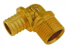 KAN-therm Žalvarinė alkūnė Push GZ 18x2,5/15- G1/2'' 9029.11