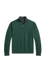 Polo Ralph Lauren - Luxury Jersey Quarter-Zip Pullover - Megztinis - Žalia