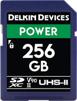 Atminties kortelė Delkin SDXC Power 2000X UHS-II U3 (V90) R300/W250 256GB