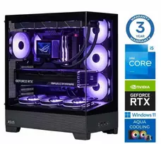 Stacionarus kompiuteris INTOP AQUA i5-14400F 64GB DDR5 1TB SSD M.2 NVME+2TB RTX5060Ti 8GB WIN11 (RW57603WH)