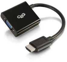 CABLESTOGO C2G HDMI į VGA adapteris - HDMI į VGA keitiklio adapteris - 1080p - vaizdo keitiklis - HDMI - VGA - juodas (C2G41350)
