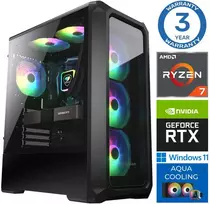 Stacionarus kompiuteris INTOP AQUA Ryzen 7 8700F 32GB DDR5 1TB SSD M.2 NVME+2TB RTX5060Ti 8GB WIN11 (RW59294WH)