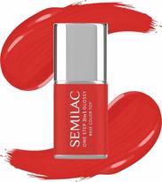 Semilac SEMILAC One Step Glossy 3in1 Hibridinis lakas nagams S530 Scarlet 7 ml