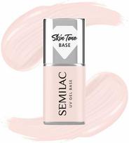 Semilac SEMILAC Skin Tone dengiamasis pagrindas hibridiniams lakams pusiau permatomas Rose rusvai gelsvas 7 ml