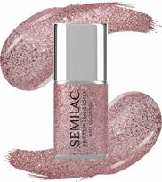 Semilac SEMILAC One Step Glossy 3in1 Hibridinis nagų lakas S250 Glitter Rožinė 7 ml