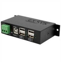 HUB USB Exsys EXSYS EX-1163HMS 4 prievadų USB 2.0 koncentratorius, metalinis
