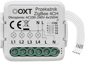 OXT OXT Mini relės modulis 4 ZigBee TUYA grandinės