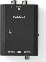 Nedis AV adapteris Nedis ACON2508BK garso failų keitiklis Juodas