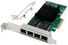 MicroConnect tinklo plokštė PCIe x4 I350-T4