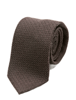 Lindbergh - Unlined Grenadine Tie 7,5 Cm - Kaklaraištis - Ruda