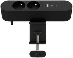 Maitinimo juosta MicroConnect Multi Desktop Power Socket 2 rozgałęziacz 2 rozety 1,8 m Juoda
