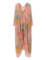 RODEBJER - Rodebjer Agave Floral Chiffon - Ilga suknelė - Rožinė