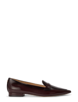 Lauren Ralph Lauren - Audri Glazed Leather Loafer - Louferiai - Burgundiška splava