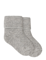 MarMar Copenhagen - Newborn Socks 2-Pack - Kūdikių kojinės - Pilka