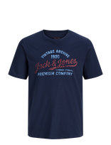 Jack & Jones - Jprblumateo Ss Tee Smu - Marškinėliai trumpomis rankovėmis - Tamsiai mėlyna