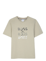 BOSS - Short Sleeves Tee-Shirt - Marškinėliai trumpomis rankovėmis - Smėlio