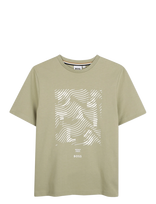 BOSS - Short Sleeves Tee-Shirt - Marškinėliai trumpomis rankovėmis - Chaki spalva