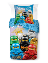 Ninjago - Bed Linen Lego Skybound Village 140X200 60X63 Cm - Patalynės komplektas - Marga / raštuota