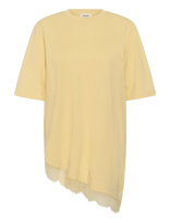 Soaked - Sljina Lace Tee - Marškinėliai trumpomis rankovėmis - Geltona