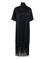 Soaked - Slverona Fringe Dress - Trumpa suknelė - Juoda