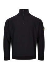 Stone Island - Half Zip Sweatshirt - Megztinis su užtrauktuku - Juoda