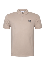 Stone Island - Pique Polo Shirt - Marškinėliai trumpomis rankovėmis - Smėlio