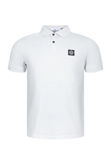 Stone Island - Pique Polo Shirt - Marškinėliai trumpomis rankovėmis - Balta
