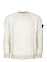 Stone Island - Crewneck Sweater - Apvalios apykaklės megztinis - Balta