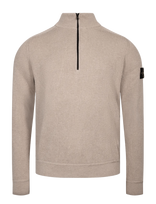 Stone Island - Roundneck Pullover - Megztinis su užtrauktuku - Ruda