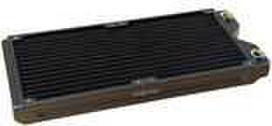 Alphacool Phobya R27-S280 radiatorius, 280 mm radiatorius, 18 FPI, varinės briaunos, 2x G1/4 colio jungtys – juoda