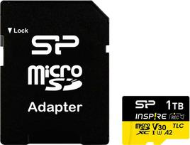 Atminties kortelė „Silicon Power“ „Inspire“ „Micro SDXC“ 1 TB V30 kortelė (SP001TBSTXLA2V1NSP)
