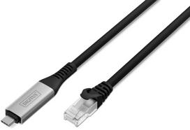 Digitus AK-300601-150-S tinklo kabelis Juoda 15 m Cat6a S/FTP (S-STP) Turas