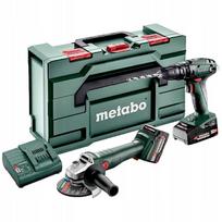 Rinkinys įrankių Metabo Rinkinys COMBO 18V SB 18 + W 18 L 9-125 1*2.0AH 1*4.0AH