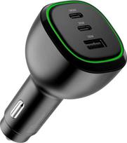 Įkroviklis Alogic Alogic KFZ Lagegerät 165W 3Port 2xUSB-C+1xUSB-A+USB-C kabelis
