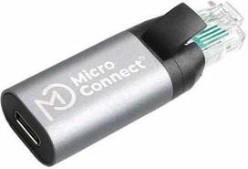 Adapteris USB MicroConnect MC-USBCFRJ45 USB-C – RJ-45 Sidabrinė (MC-USBCFRJ45)